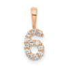 Diamond Number Pendant