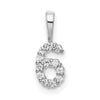 Diamond Number Pendant