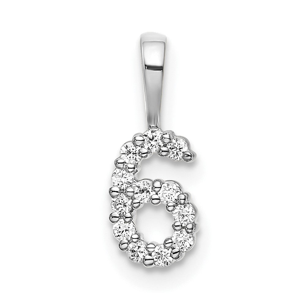 Diamond Number Pendant