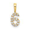 Diamond Number Pendant