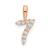 Diamond Number Pendant