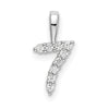 Diamond Number Pendant