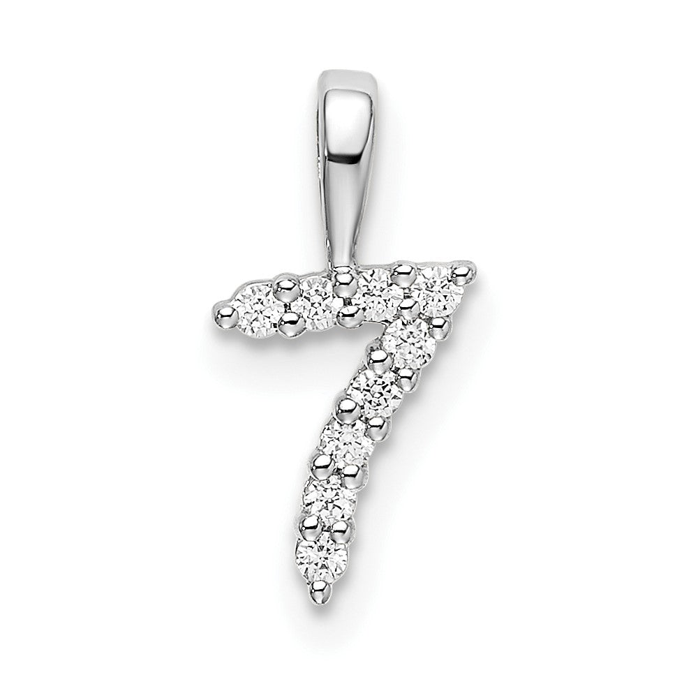 Diamond Number Pendant