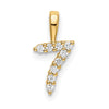 Diamond Number Pendant