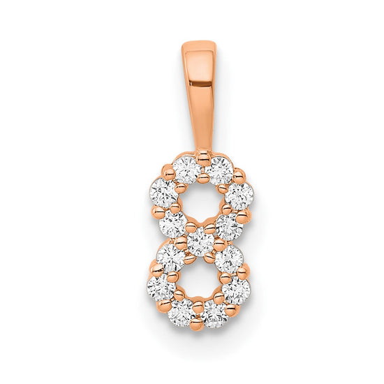 Diamond Number Pendant