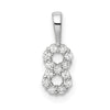 Diamond Number Pendant