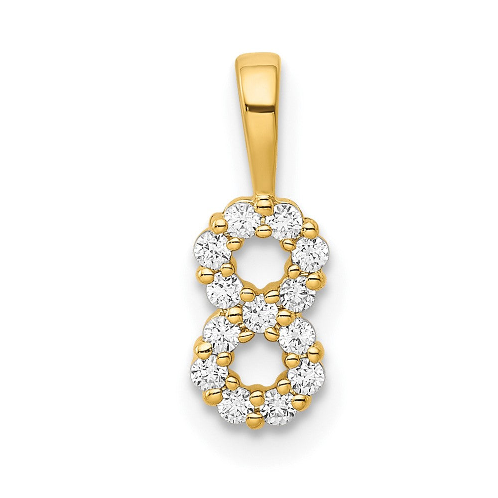 Diamond Number Pendant
