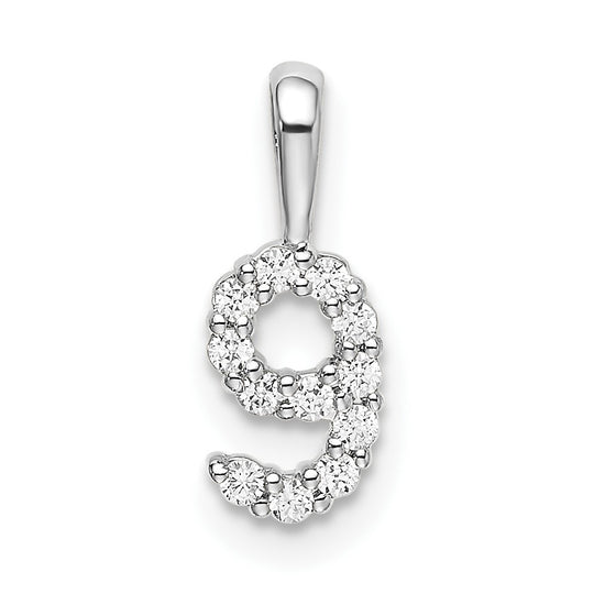 Diamond Number Pendant