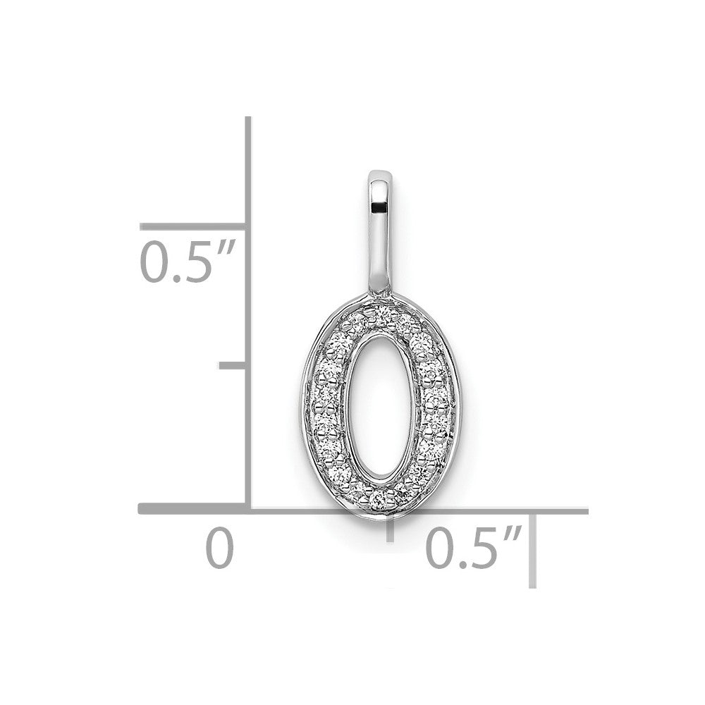 Diamond Number Pendant