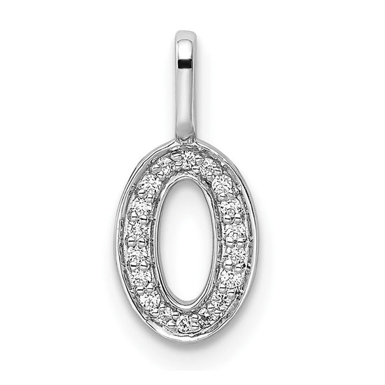 Diamond Number Pendant