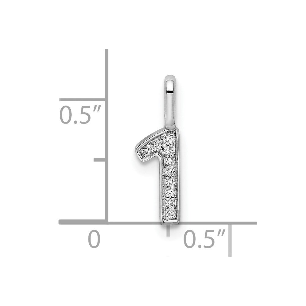 Diamond Number Pendant
