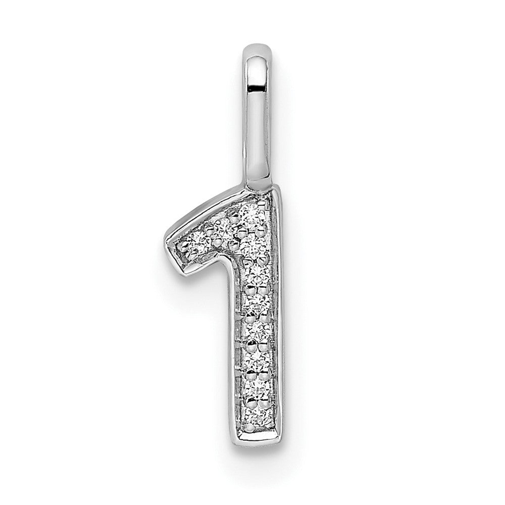 Diamond Number Pendant