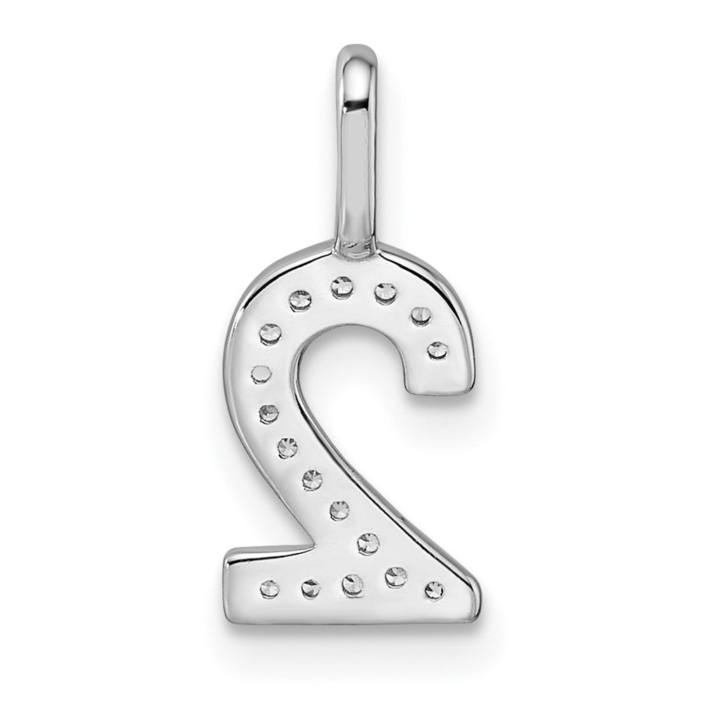 Diamond Number Pendant