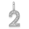 Diamond Number Pendant