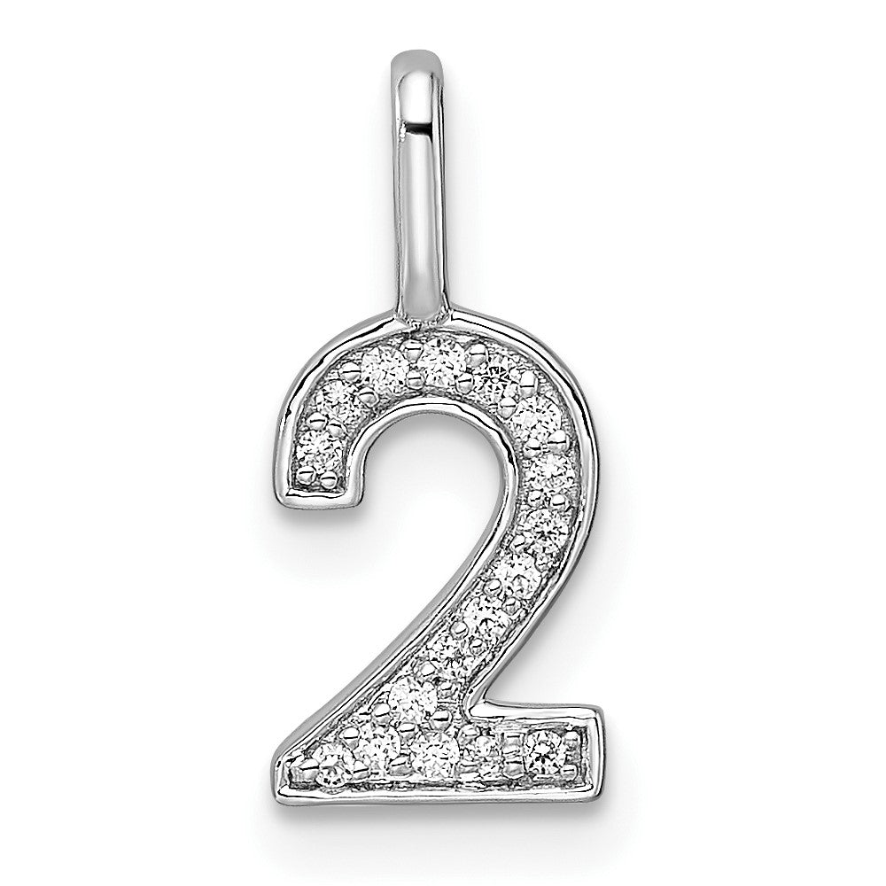 Diamond Number Pendant
