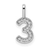 Diamond Number Pendant