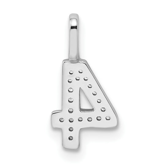 Diamond Number Pendant