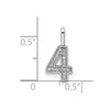 Diamond Number Pendant