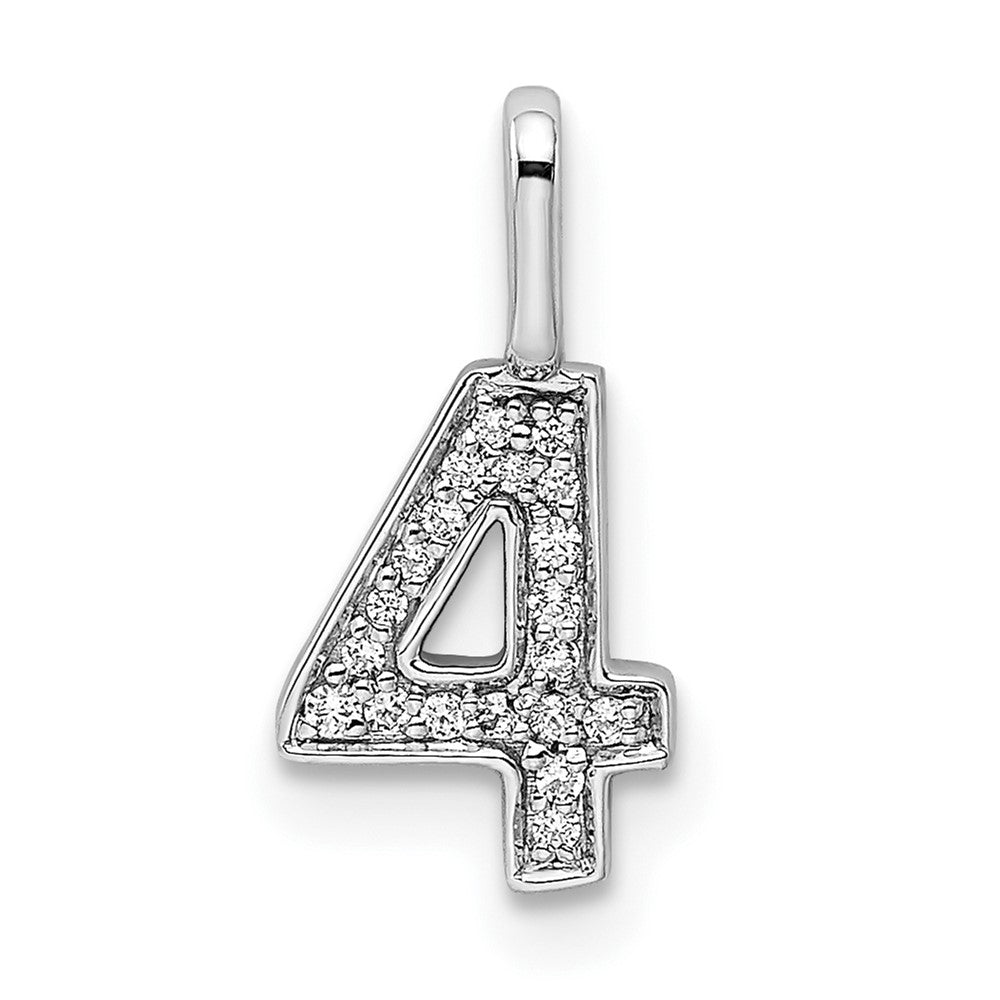Diamond Number Pendant