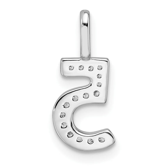 Diamond Number Pendant