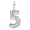 Diamond Number Pendant
