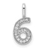 Diamond Number Pendant