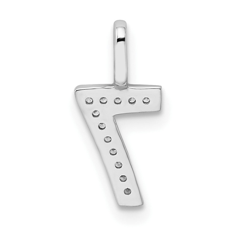 Diamond Number Pendant