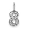 Diamond Number Pendant