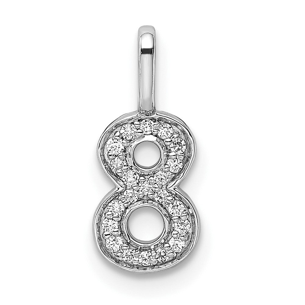 Diamond Number Pendant