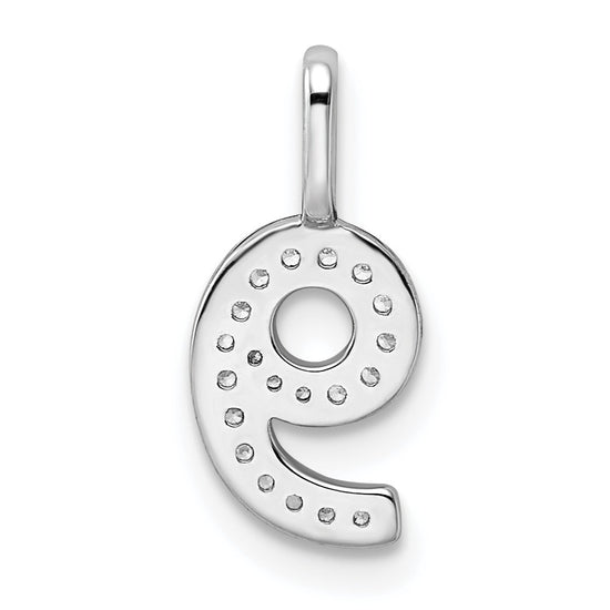 Diamond Number Pendant