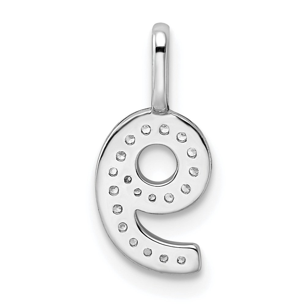 Diamond Number Pendant
