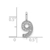 Diamond Number Pendant