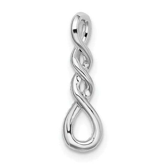 Gold Polished Diamond Slide Pendant