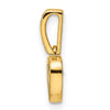 14k 1/10 carat Diamond Heart with Vibrant Moving Center Pendant