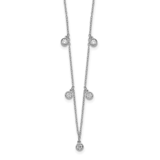 Gold 5 Station Diamond Necklace