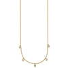 Gold 5 Station Diamond Necklace