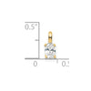 Diamond Oval Solitaire Pendants