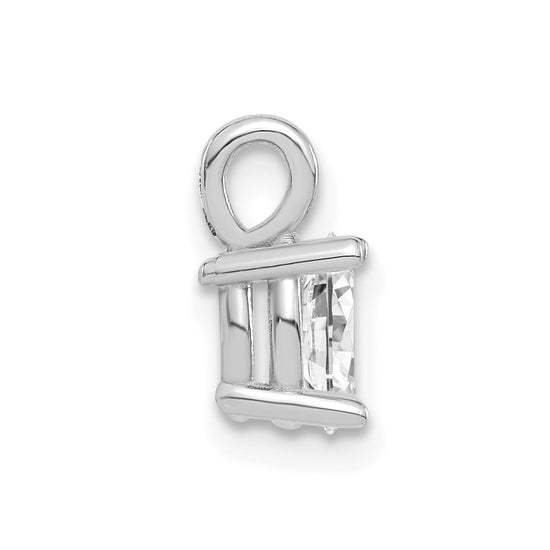 Diamond Oval Solitaire Pendants
