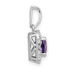 Cushion Gemstone & Diamond Halo Pendants