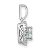 Cushion Gemstone & Diamond Halo Pendants