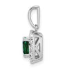 Cushion Gemstone & Diamond Halo Pendants