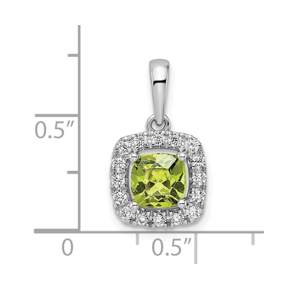 Cushion Gemstone & Diamond Halo Pendants