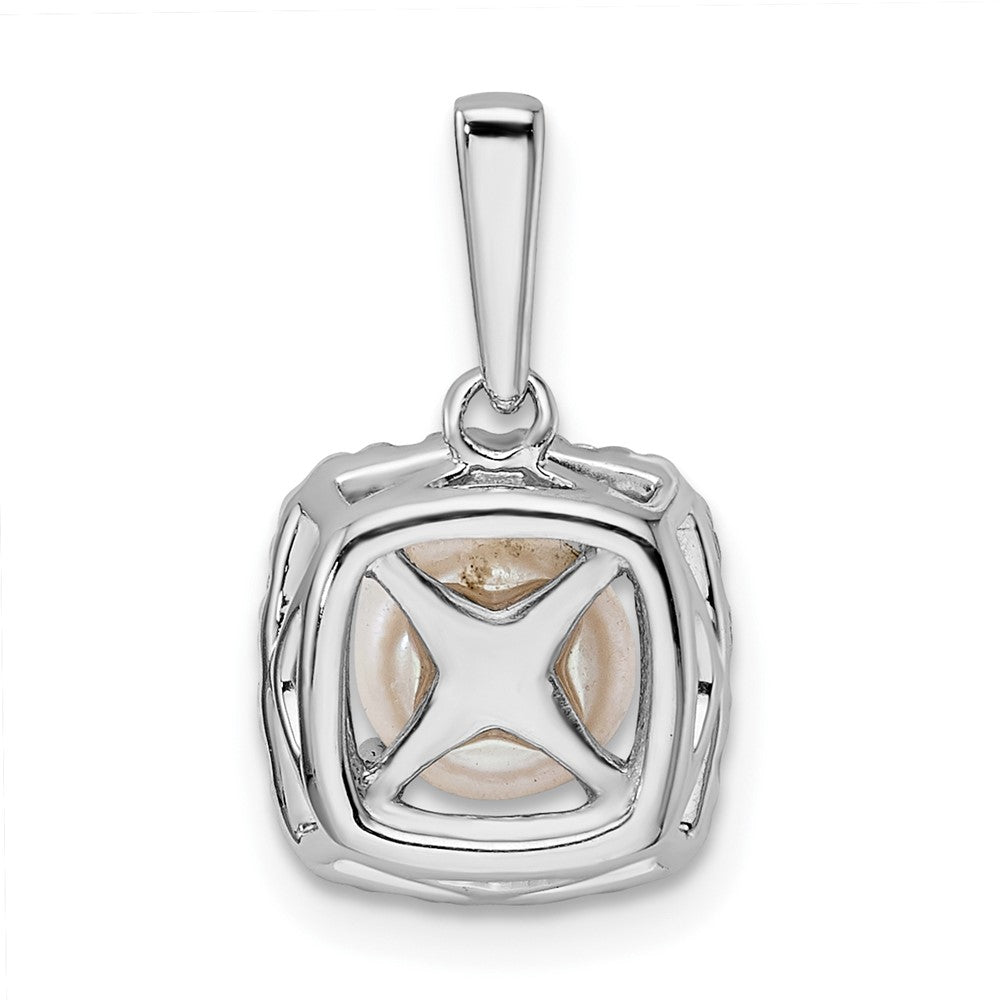 Cushion Gemstone & Diamond Halo Pendants
