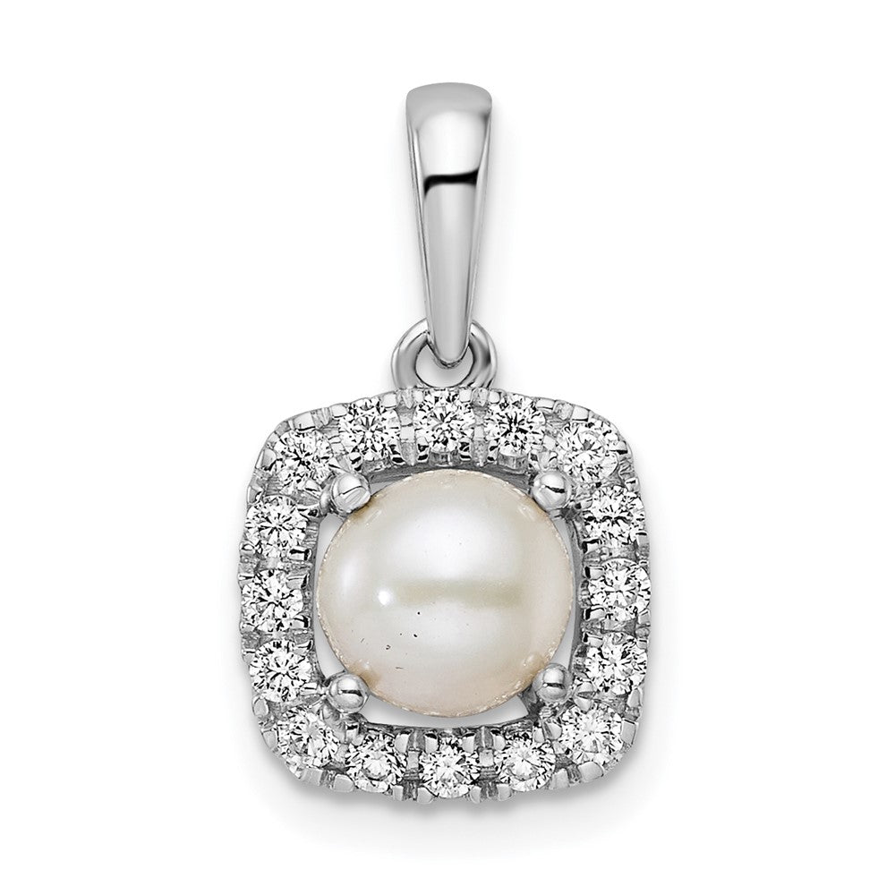 Cushion Gemstone & Diamond Halo Pendants