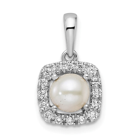 Cushion Gemstone & Diamond Halo Pendants