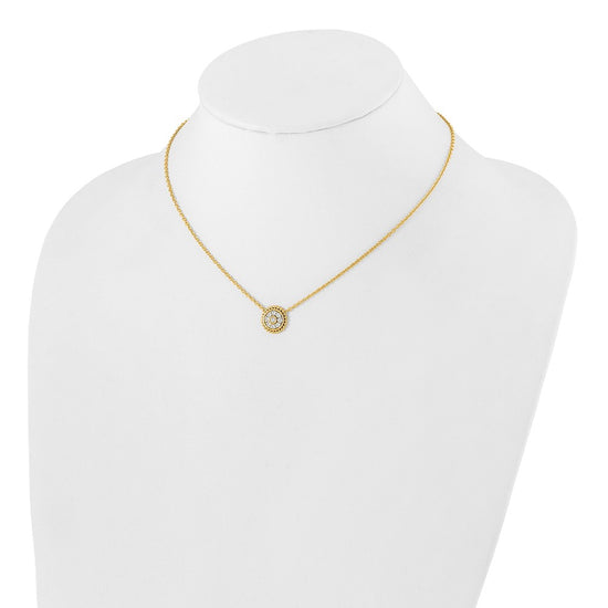 14k 1/3 carat Lab Grown Diamond VS/SI+ G+ Round 18 inch Necklace