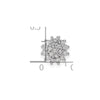 14k White Gold 1/4 carat Lab Grown Diamond VS/SI+ G+ Complete Chain Slide Pendant