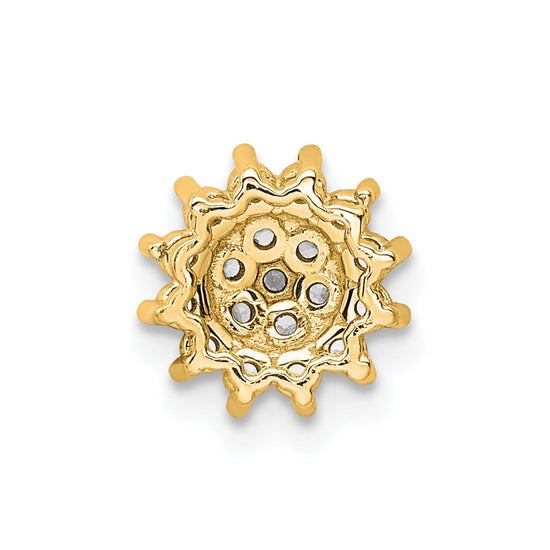 14k 1/4 carat Lab Grown Diamond VS/SI+ G+ Complete Chain Slide Pendant