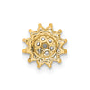 14k 1/4 carat Lab Grown Diamond VS/SI+ G+ Complete Chain Slide Pendant