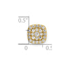 14k 3/8 carat Lab Grown Diamond VS/SI+ G+ Complete Chain Slide Pendant